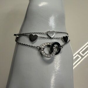 Two Elegant Silver Bracelets